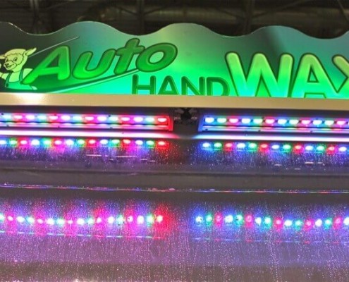 Hand wax car buffing system