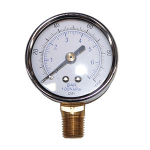  2" Pressure Gauge, 1-1/4", 0-100 PSI 