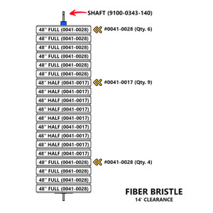 Side Brush, FIBER, 14', 3100/3250, Universal