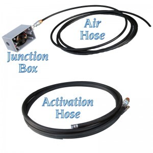 An air hose activation system