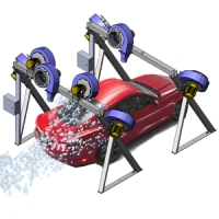 Illustration of blower system used in fleet wash systems