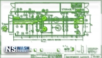 The ECO Saver car wash layout 