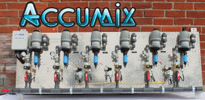 A control panel for automatic car wash chemicals