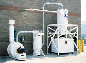 Photo of vacuum system used in fleet washing equipment