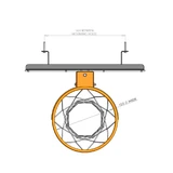 Mini Pro Xtreme Hoop Set LTP Top Mounting Dimensions