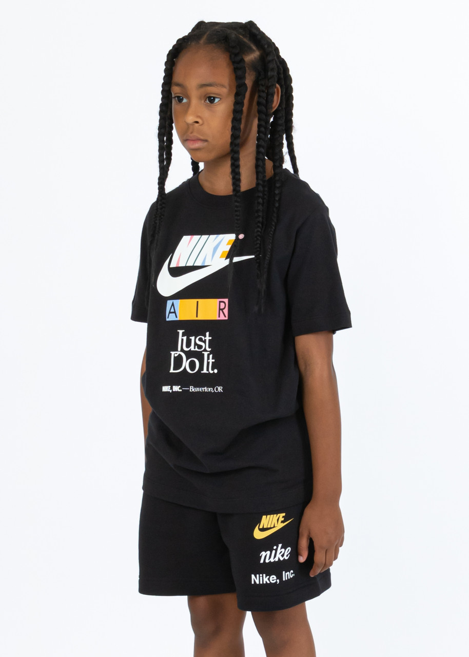 Nike Sportswear Multi Logo T-Shirt - FD0829-010 - Black