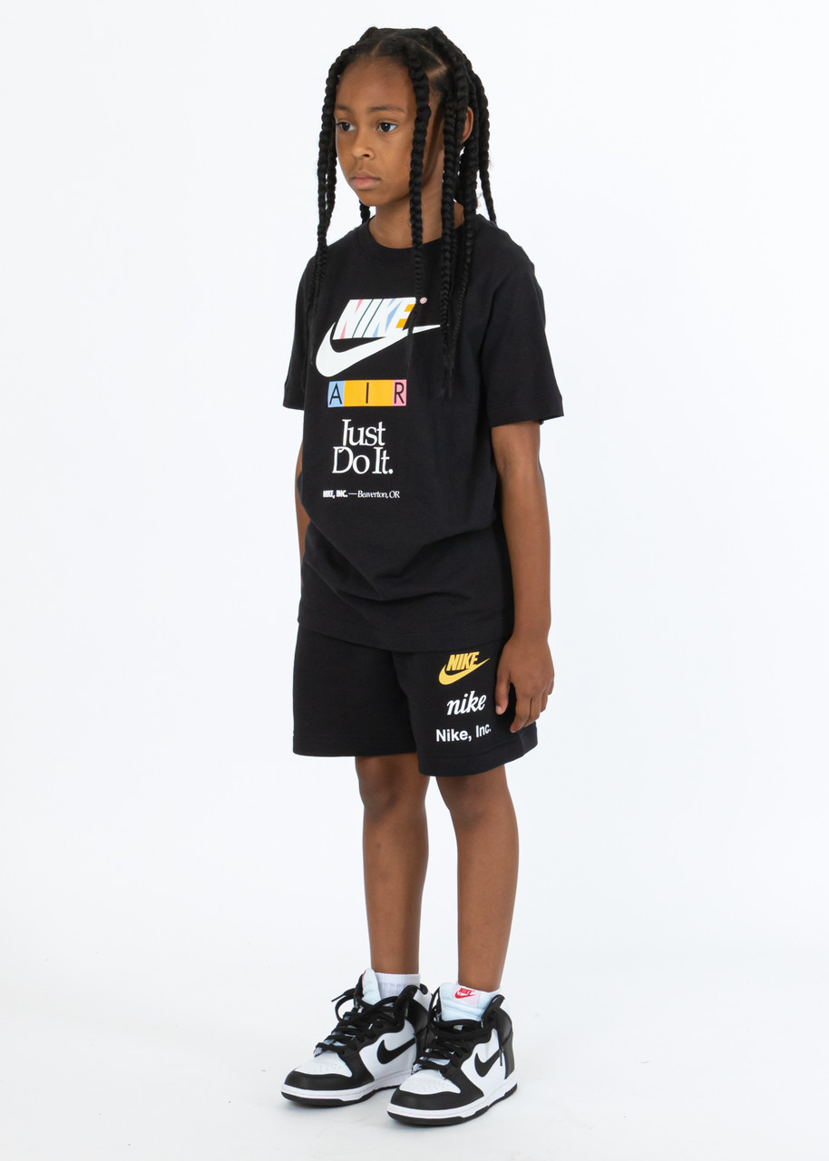 Nike Sportswear Multi Logo T-Shirt - FD0829-010 - Black