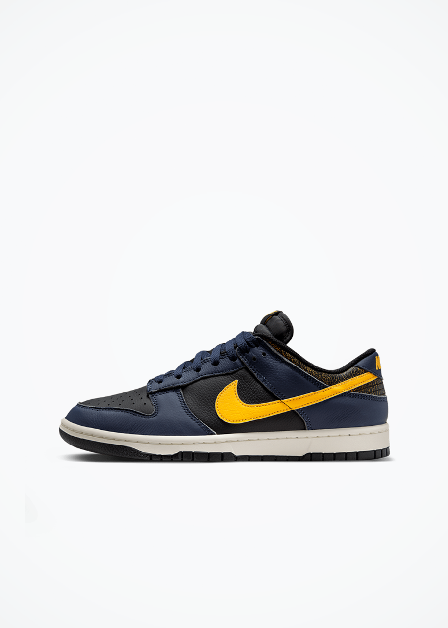 Nike Dunk Low Retro - Black/Tour Yellow-Midnight Navy-Sail