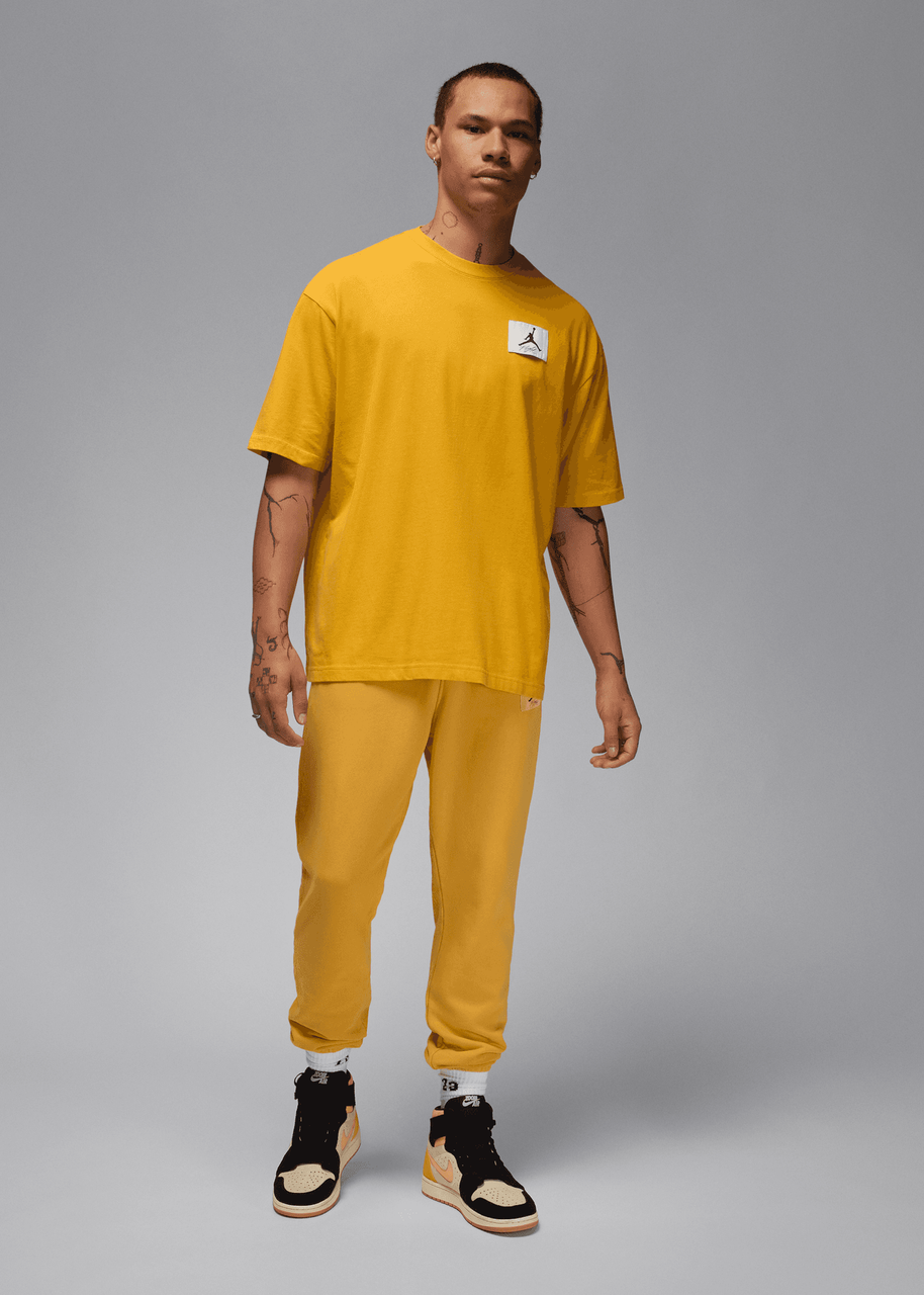 dynamic yellow jordan shirt