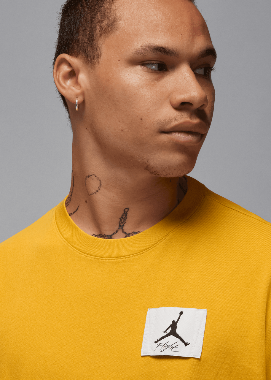 dynamic yellow jordan shirt