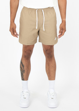 Nike Sportswear Woven Line Flow Shorts - DM6829-247 - Khaki/White