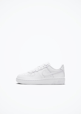 Nike AIR Force 1 MID LE (GS) Basketball Shoe, White/White, 4.5 UK