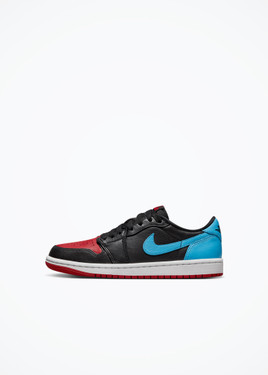 Air Jordan 1  Low OG Womens - CZ0775-046 - Black/Dk Powder Blue-Gym Red