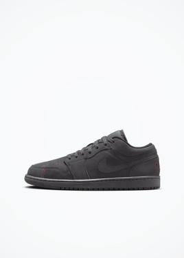 Air Jordan 1 Low SE Craft - FD8635-001 - Dk Smoke Grey/Black-Varsity Red