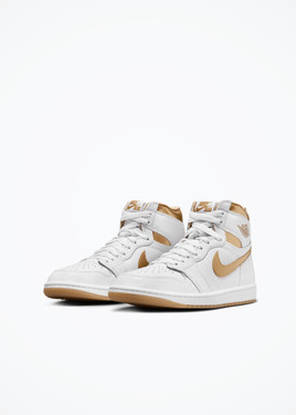 Air Jordan 1 Retro High OG "White and Gold" Womens - FD2596-107 - White/Metallic Gold-Gum Light Brown