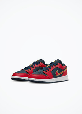 Air Jordan 1 Low SE (GS) - FQ7380-400 - Armory Navy/Sport Red-Metallic Gold