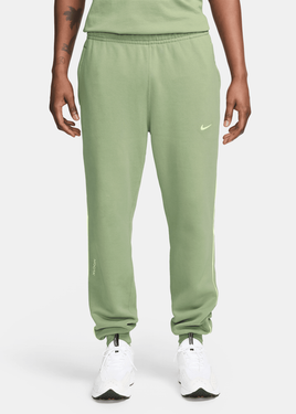 Nike Nocta Fleece Pants - FN7661-386 - Oil Green/Light Liquid Lime
