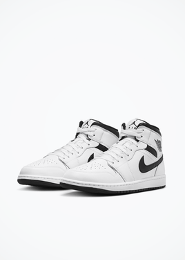 Air Jordan 1 Mid - DQ8426-132 - White/Black-White-Black