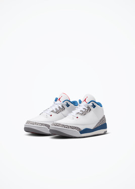 Jordan 3 Retro "True Blue" (PS) - DM0966-104 - White/Fire Red-True Blue