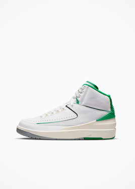 Air Jordan 2 Retro - White/Lucky Green