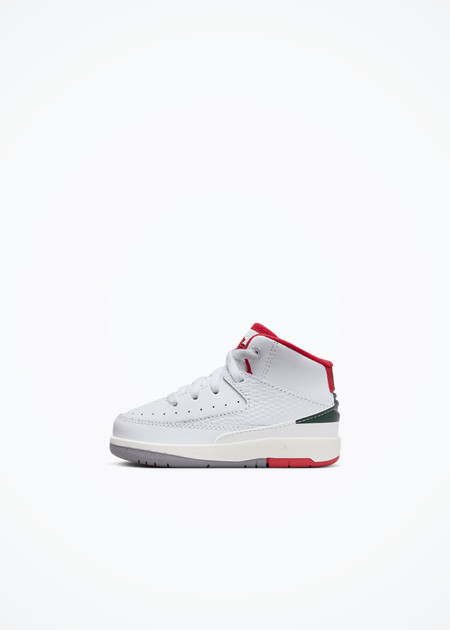 Air Jordan 2 Retro (TD) - DQ8563-101 - White/Fire Red-Fir-Sail