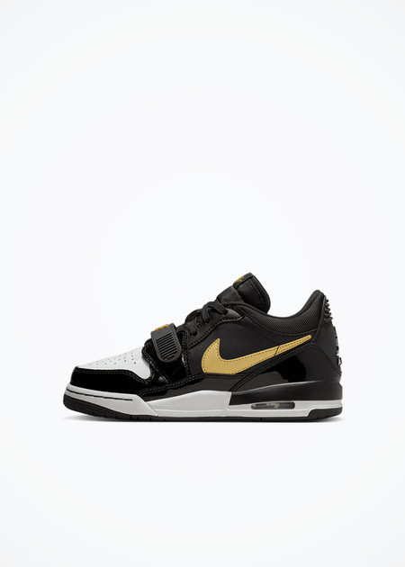 Jordan  LEGACY 312 LOW (GS) - CD9054-071 - BLACK/METALLIC GOLD-WHITE