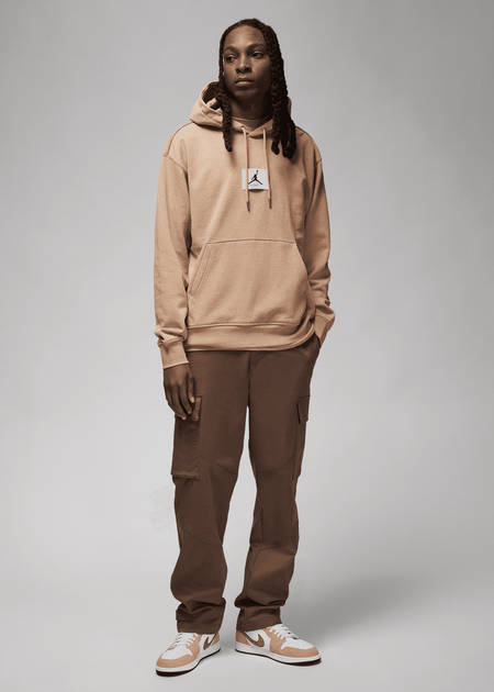 Jordan Flight Fleece Hoodie - DQ7338-201 - Hemp/Htr/Sail