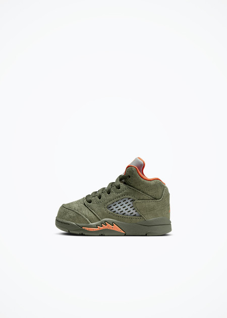 Jordan 5 Retro (TD) - 440890-308 - Army Olive/Solar Orange