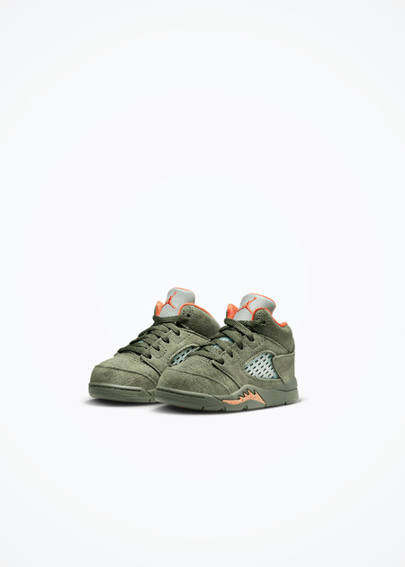 Jordan 5 Retro (TD) - 440890-308 - Army Olive/Solar Orange