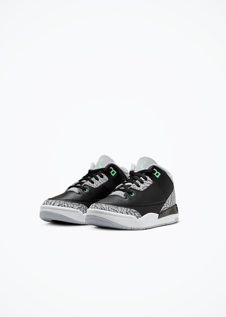 Jordan 3 Retro "Green Glow" (PS) - DM0966-031 - Black/Green Glow-Wolf Grey-White