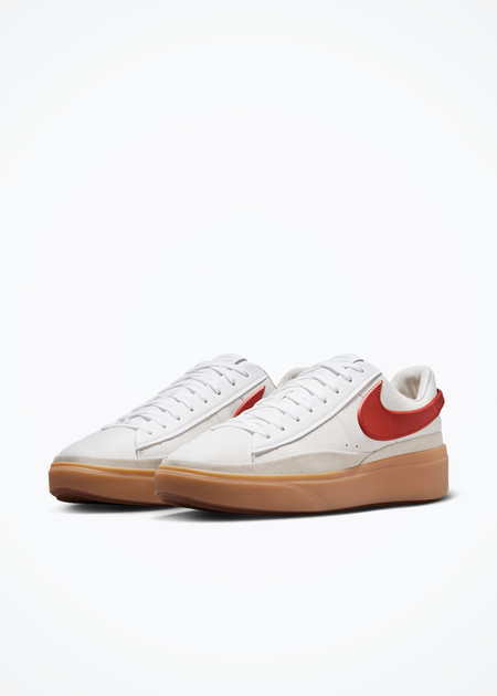 Nike Blazer Phantom Low - FN5820-100 - White/Dragon Red-Summit White-Gum Yellow