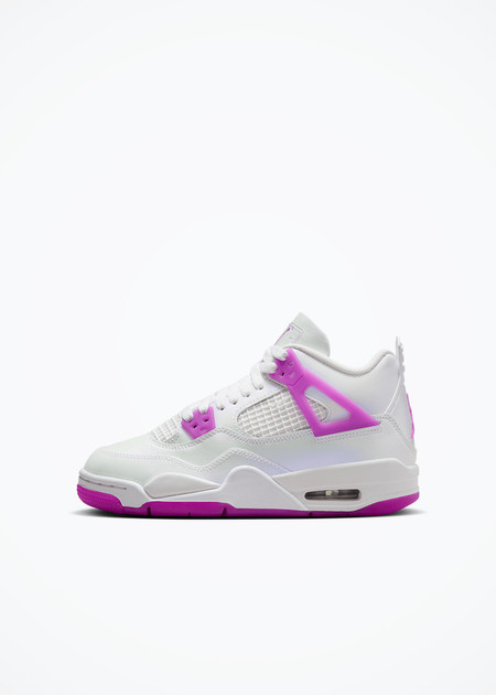 Air Jordan 4 Retro (GS) - FQ1314-151 - White/Hyper Violet