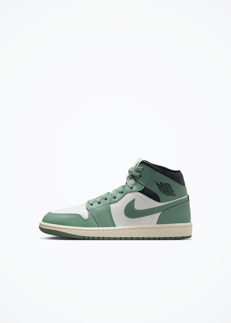 Air Jordan 1 Mid Womens - BQ6472-130 - Sail/Jade Smoke-Anthracite