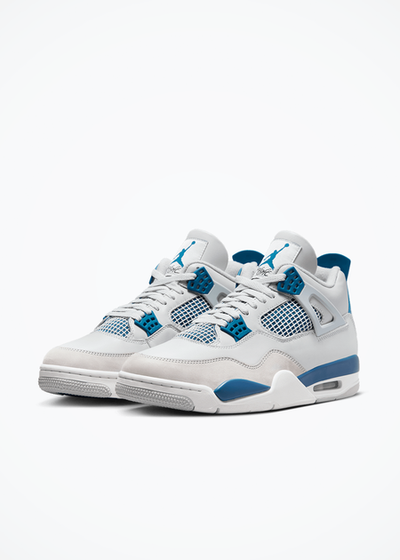 Air Jordan Retro 4 - FV5029-141 - Off-White/Military Blue-Neutral Grey