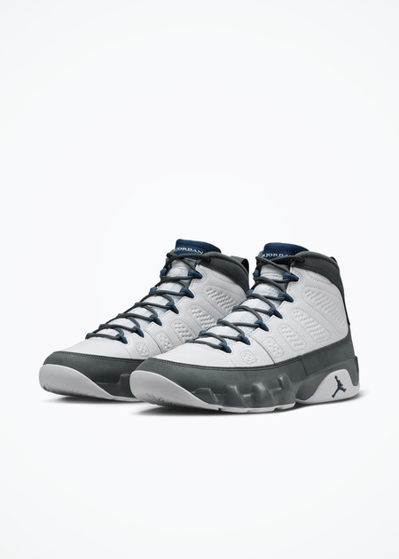 Air Jordan 9 Retro "Flint Grey & French Blue" - HV4794-100 - White/French Blue-Flint Grey