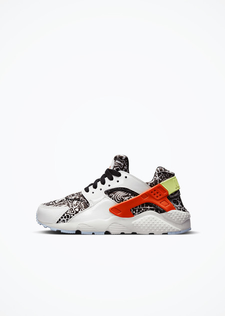 Nike Huarache Run SE (GS) - Summit White/Lt Lemon