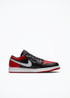 Air Jordan  1 LOW - BLACK/GYM RED-WHITE