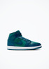 Air Jordan 1 Mid Womens - BQ6472-301 - Sky J Teal/Sky J Fr Blue-White