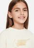 Nike Sportswear Club Fleece Top - FJ6161-113 - Coconut Milk/Metallic Gold