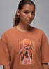 Jordan Graphic T-Shirt - FN5375-209 - Dusty Peach/Dune Red