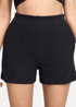 Nike Chill Knit Ribbed Shorts - FN3674-010 - Black/Black