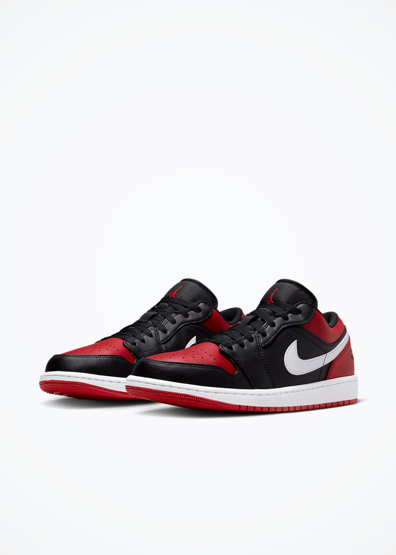 Air Jordan  1 LOW - BLACK/GYM RED-WHITE