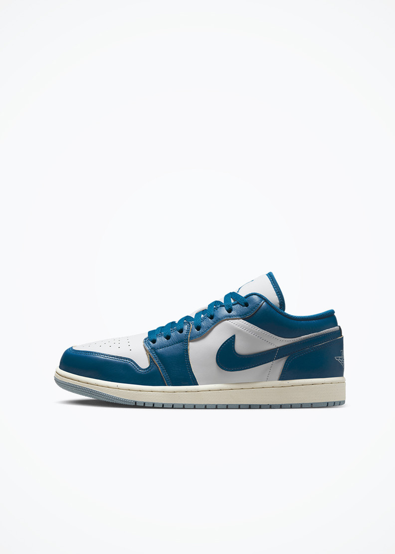 Air Jordan 1 Low SE - White/Industrial Blue-Blue Grey-Sail