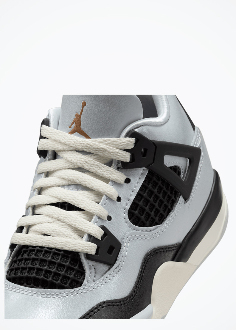 Jordan 4 Retro (PS) - FZ8586-070 - Pure Platinum/metallic Gold-black-sail