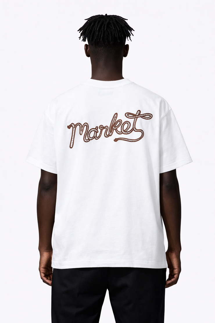 Market Studios Lasso Lockup T-Shirt - SS020 - White