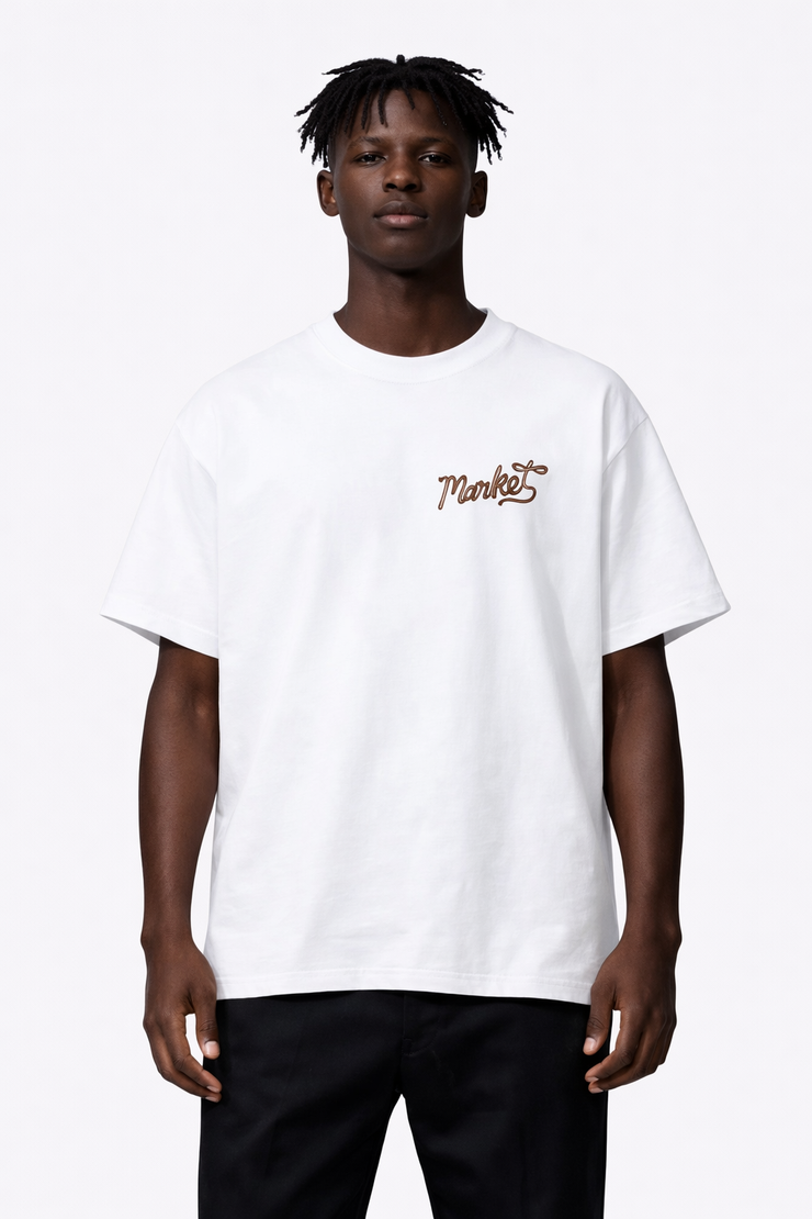Market Studios Lasso Lockup T-Shirt - SS020 - White