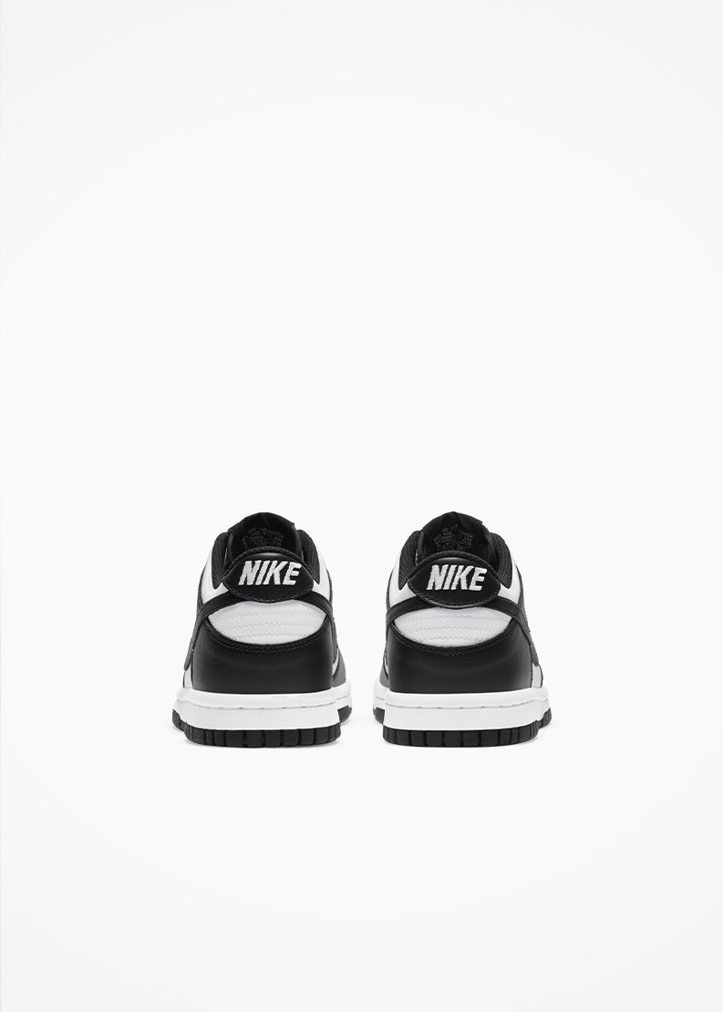 nike dunk low gs white black