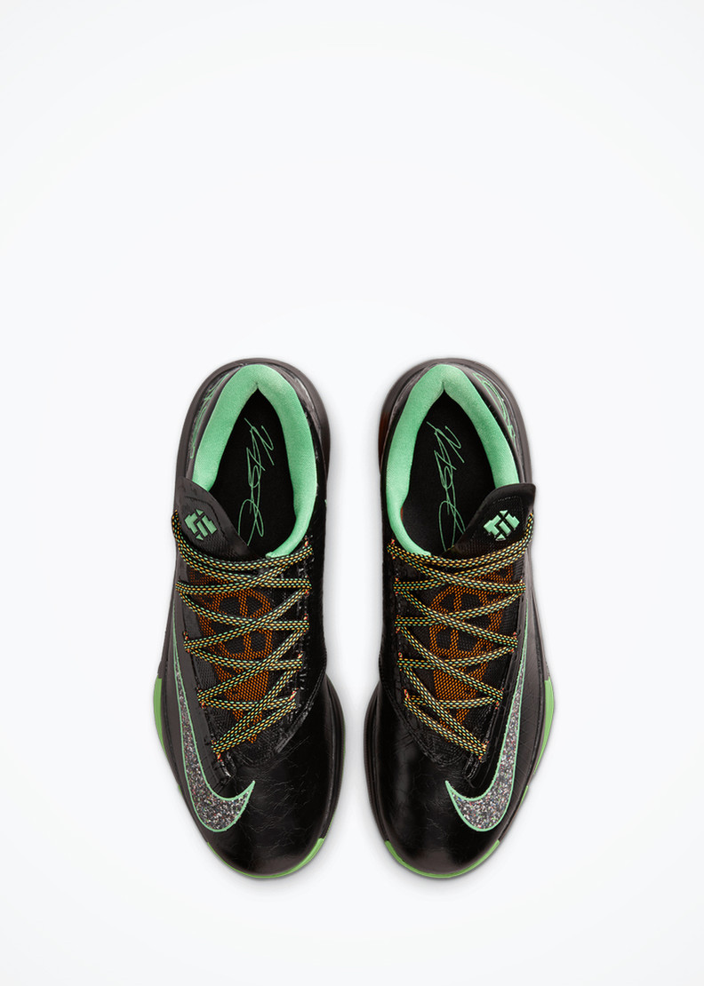 Nike KD 6 - IH3582-001 - Black/Multi-Color-Lt Lucid Green