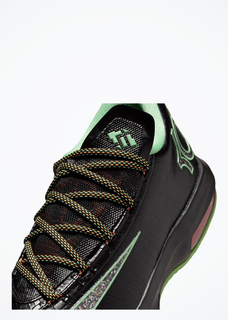 Nike KD 6 - IH3582-001 - Black/Multi-Color-Lt Lucid Green