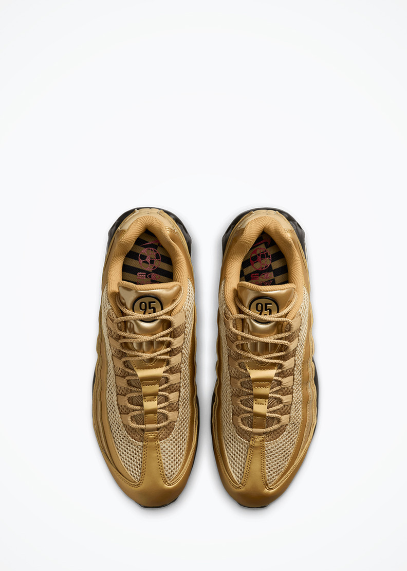 Nike Air Max 95 "Big Bubble" - IV2872-707 - Metallic Gold/Black-University Red